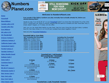 Tablet Screenshot of numbersplanet.com